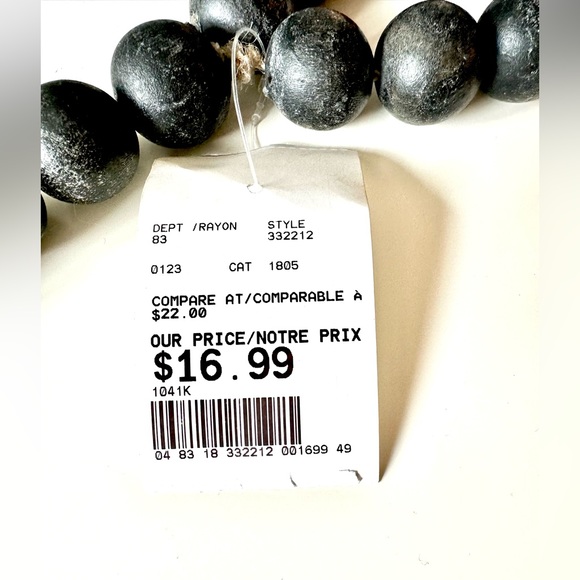 Wooden Bead Curtain Tie-Backs - Picture 3 of 5